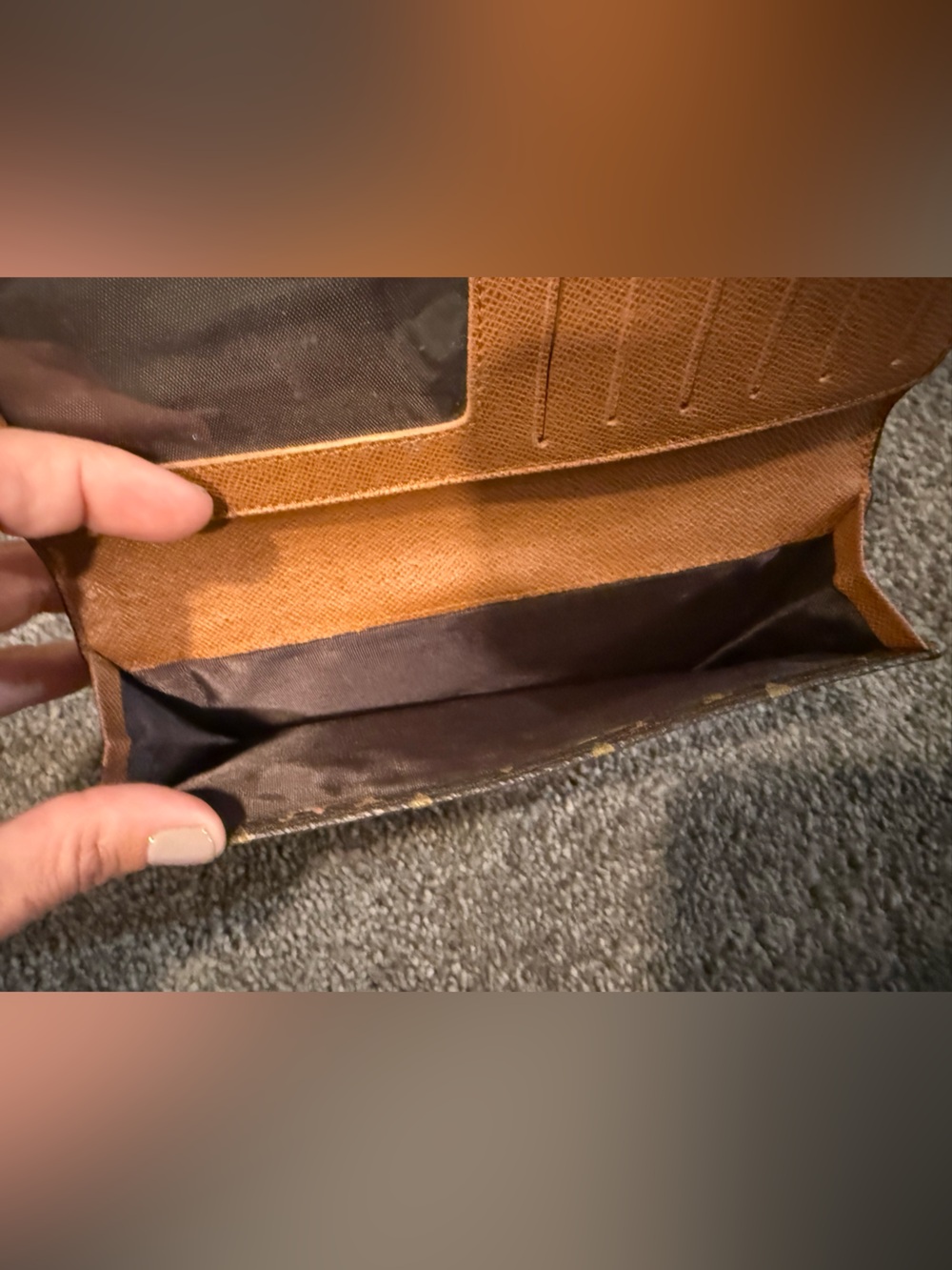 Louis Vuitton Monogram Canvas Long Wallet in Brown and Tan - Picture 4 of 7